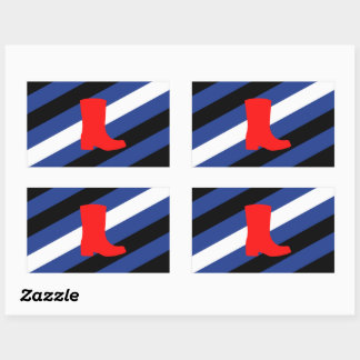 Boot Pride Flag Rectangular Sticker