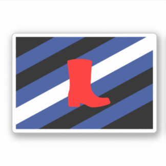Boot Pride Flag Sticker