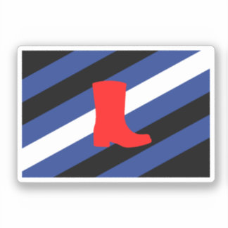 Boot Pride Flag Sticker