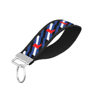 Boot Pride Flag Wrist Keychain