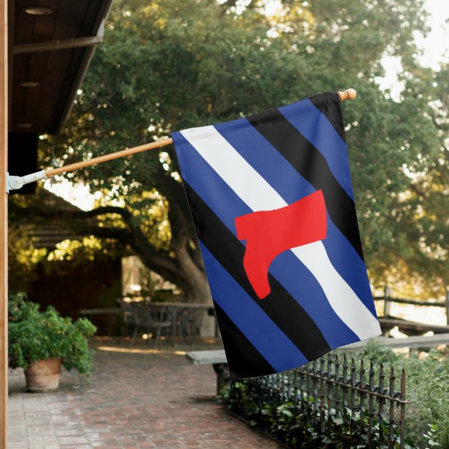 Boot Pride House Flag (In SItu)