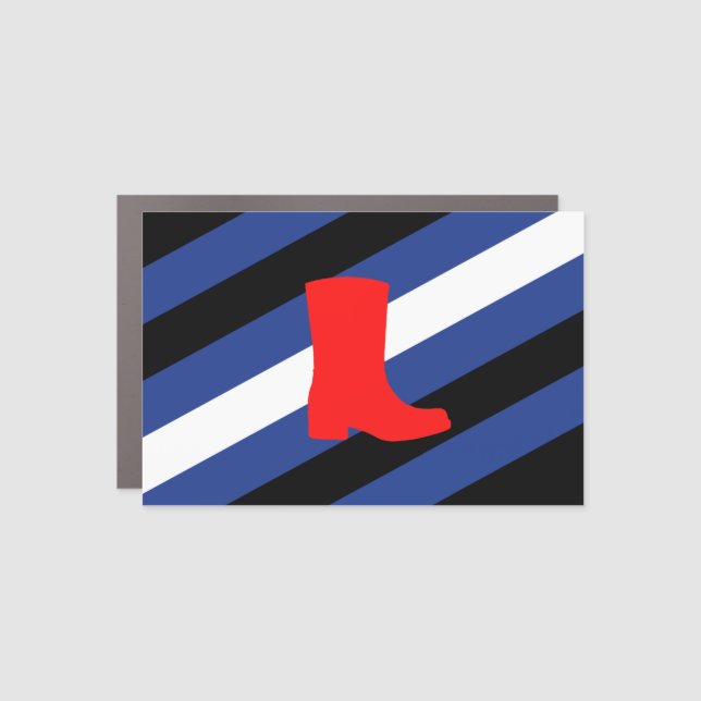 Boot Pride House Flag Car Magnet (Front)