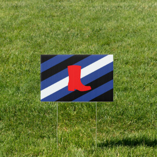 Boot Pride House Flag Sign