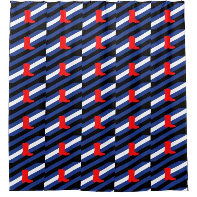 Boot Pride Shower Curtain (Front)