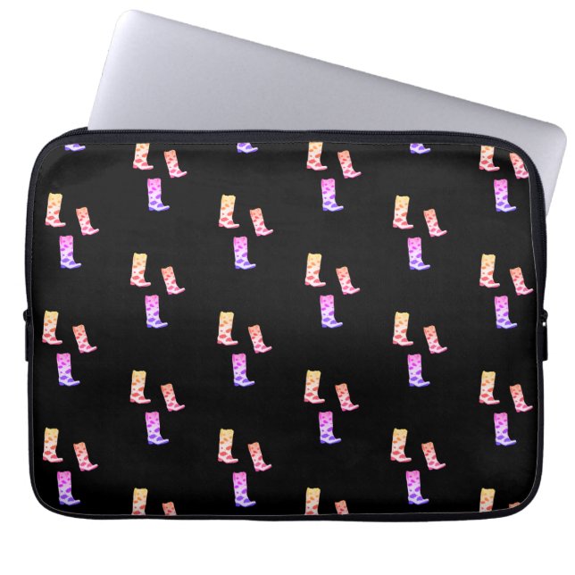 Boot Scoot Laptop Sleeve (Black) (Front)