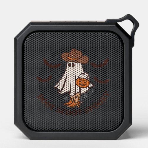 Boot Scoot Spooky Cowboy Ghost Groovy Retro Hallow Bluetooth Speaker