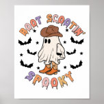 Boot Scoot Spooky Funny Western Halloween Cowboy G Poster