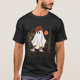 Boot Scoot Spooky Ghost Western Cowboy Ghost Hallo T-Shirt