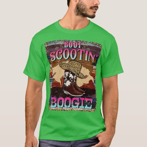 Boot Scootin Boogie Western Cowgirls Cowboy Boots  T_Shirt