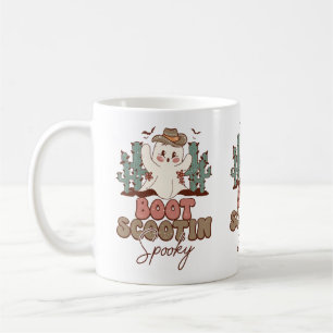 Boot Scootin Spooky Coffee Cup, Cactus and Ghost Coffee Mug