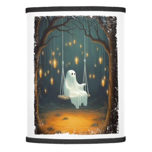 Boot Scootin_ Spooky  Cute Chic Western Ghost Pin Lamp Shade
