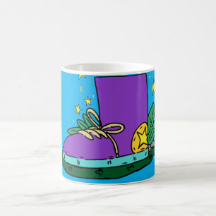 Boot shoe, illustration coffee mug