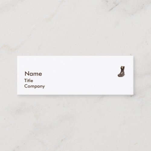 Boot - Skinny Business Card Templates