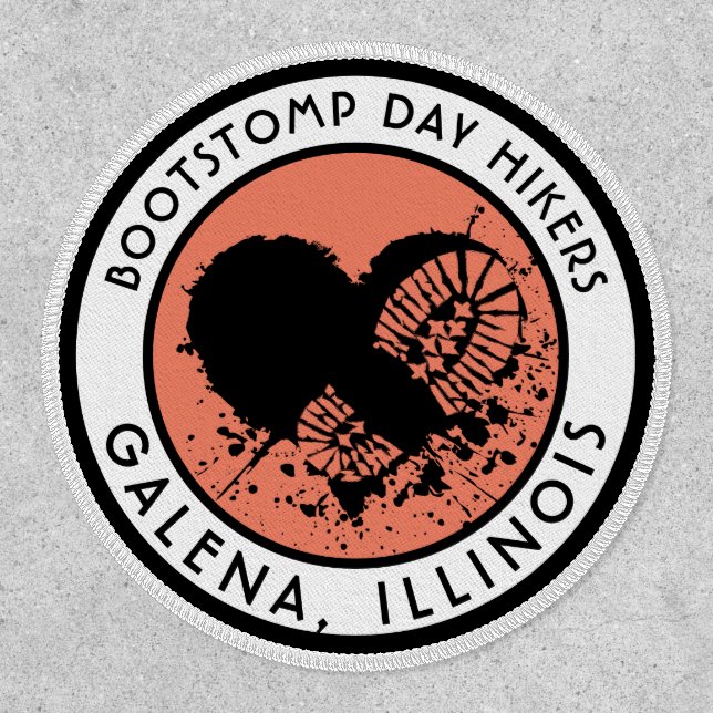 boot stomp heart club patch with location (Front)