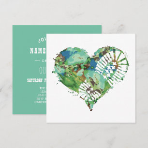 boot stomp heart invitation