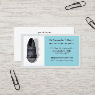Boot Surgical Foot Doctor Podiatry Podiatrist Business Card