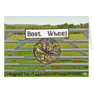 Boot Wheel on Hwy 290 Near Johnson City, TX Cards