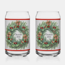 Boot Wreath Soda Glass