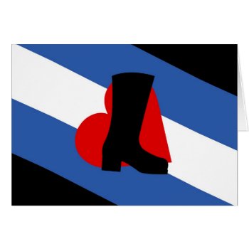 Bootblack Flag Card by BearOnTheMountain at Zazzle