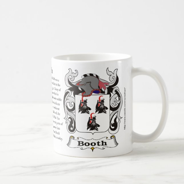 Booth Family Coat of Arms Mug (Right)