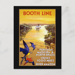Booth Line to Portugal Madeira Postcard