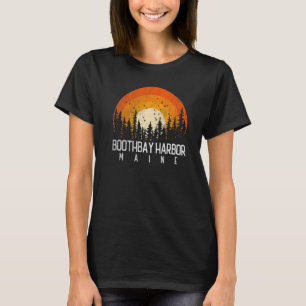 Boothbay Harbor Maine ME  Retro Vintage 80s 90s T-Shirt