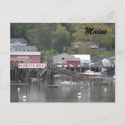 Boothbay Harbor Maine Postcard