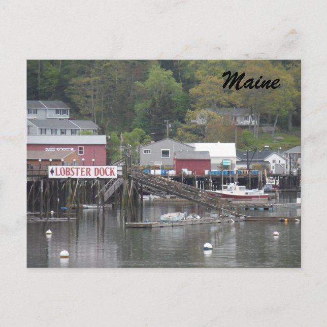 Boothbay Harbor, Maine Postcard (Front)