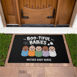 Bootiful Babies Mother Baby Nurse Halloween  Doormat