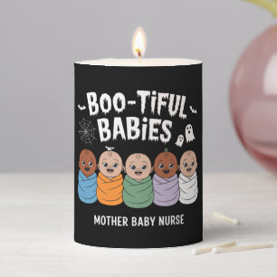 Bootiful Babies Mother Baby Nurse Halloween  Pillar Candle