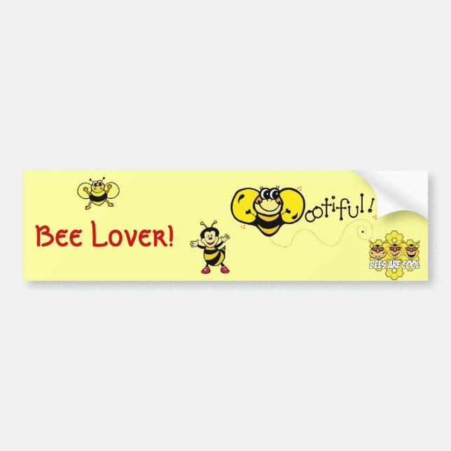 Bootiful Bee Bumper Sticker (Front)