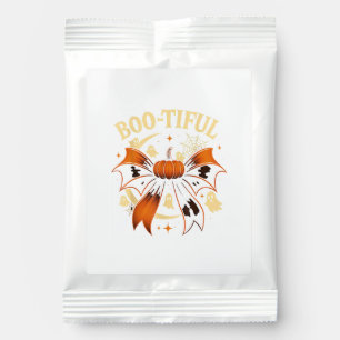 Bootiful Funny Halloween Coquette Bow Pumpkin Margarita Drink Mix