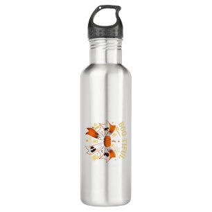  Bootiful Funny Halloween Coquette Bow Pumpkin  Stainless Steel Water Bottle