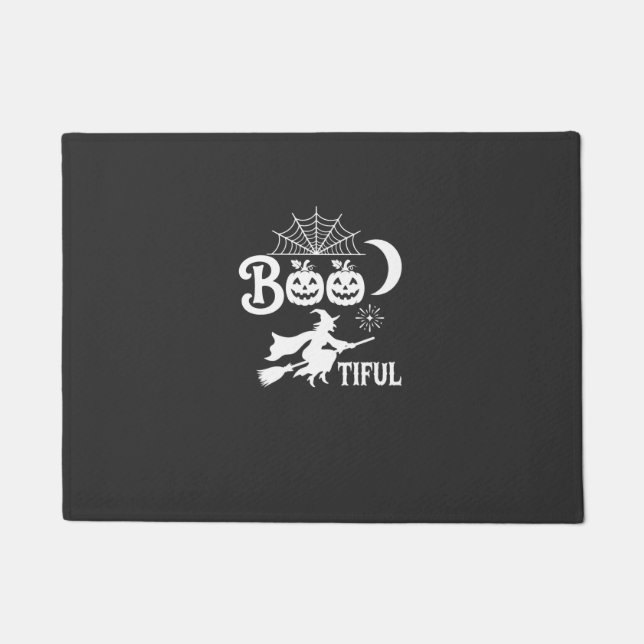Bootiful Halloween Witch Moon Design_1 Doormat (Front)
