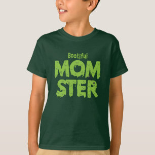 Bootiful Momster Mom Funny Halloween Puns T-Shirt