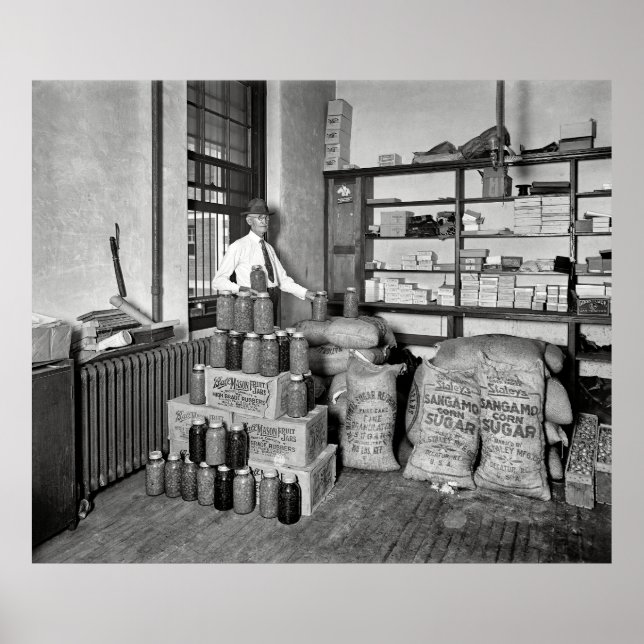 BOOTLEG BUST - JAIL EVIDENCE ROOM 1929 POSTER (Front)