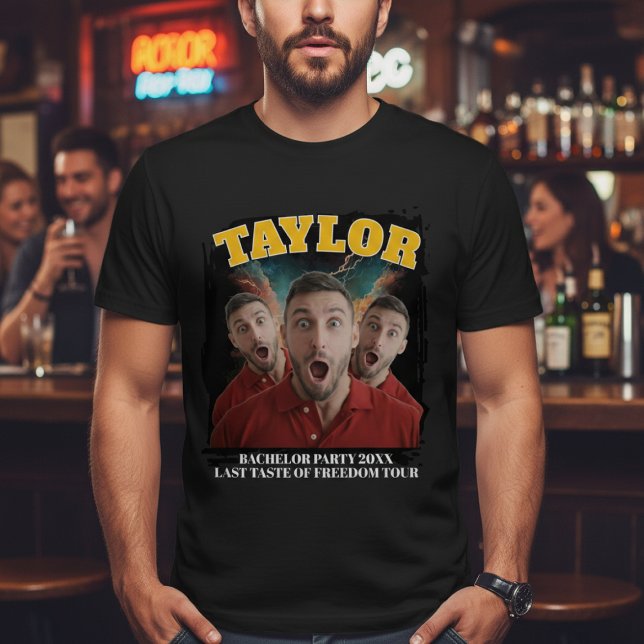 Bootleg Concert 3 Photo and Text Personalized Fun T-Shirt (Bootleg Concert 3 Photo and Text Personalized Fun T-Shirt by Ricaso - Read instructions)