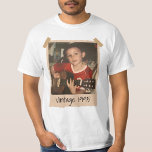 Bootleg Vintage Happy Birthday Photo Family 1W1 T-Shirt<br><div class="desc">Custom Vintage Birthday Design With Pictures, Happy Birthday Design, Custom Bootleg Rap 90s Retro Vintage. Celebrate your special day in style with this personalized retro design that turns your memories into vintage art! Upload your favorite photo and add your birth year or name to create a one-of-a-kind piece that's perfect...</div>