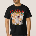 Bootleg Vintage Pet Dogs Cat Funny Animal 1BK1 T-Shirt<br><div class="desc">Custom Bootleg Rap 90s Vintage, Pet Dog Cat, Funny Animal. Personalize with your pet's photo, name, or a heartfelt message to celebrate your furry friend. These vintage inspired designs blend nostalgia and creativity, showcasing your pet's photo in a retro 90s style aesthetic. Make it truly one of a kind by...</div>