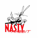 Bootlegger Bunny sculpted fridge magnet<br><div class="desc">Nasty Rabbit "fired" scene from "Bootlegger Bunny"</div>