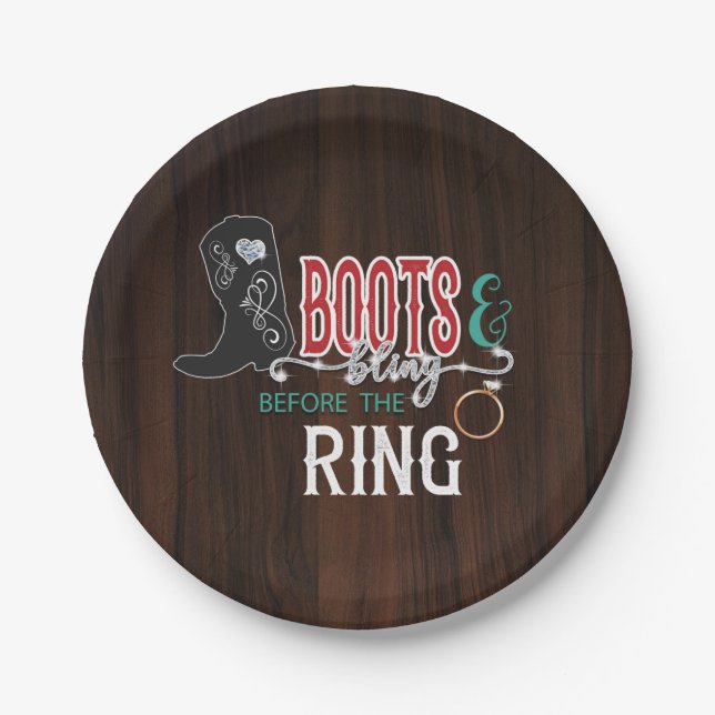 Boots and Bling Before the Ring Plate (Front)