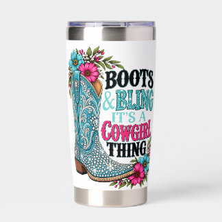 Boots and Bling It's a Cowgirl Thing Insulated Tumbler
