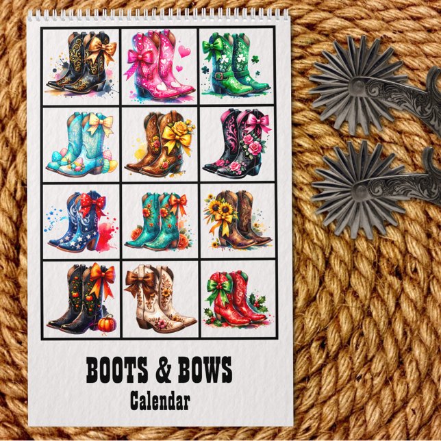Boots and Bows Coquette Cowgirl  Calendar (Creator Uploaded)
