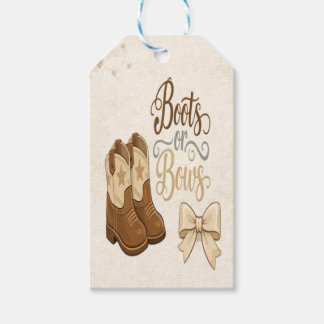 Boots and Bows Gift Tags