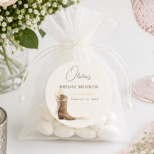 Boots and Brunch Floral Bow Bridal Shower