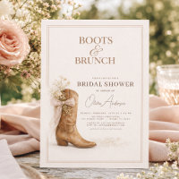Boots and Brunch Floral Bow Bridal Shower