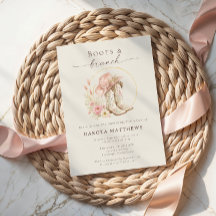 Boots and Brunch Western Floral Bridal Shower 