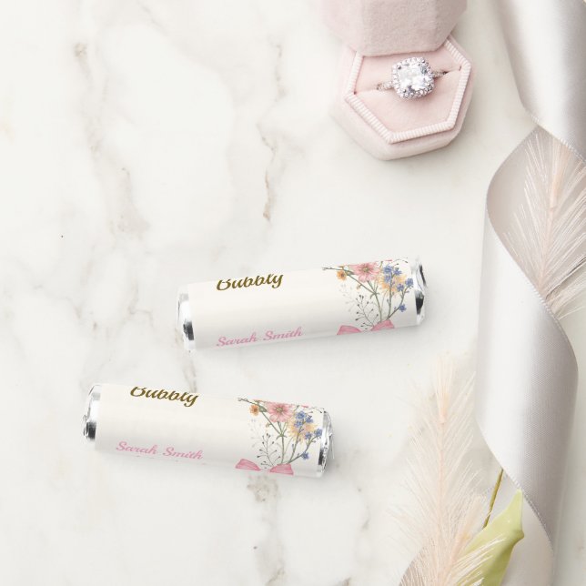 Boots and Bubbly Bridal Shower Breath Savers® Mints (Wedding)