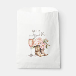 Boots and Bubbly Favor Bag