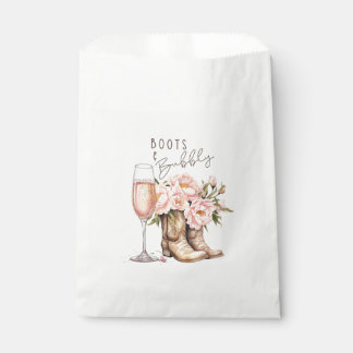 Boots and Bubbly Favor Bag